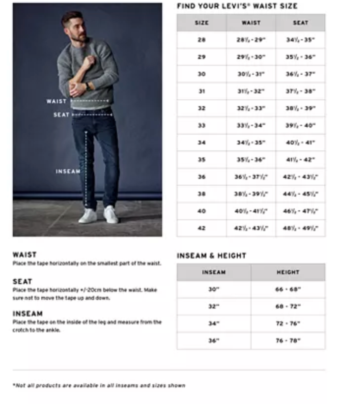 Mens Levi 501 Shrink To Fit Jeans BIG & TALL