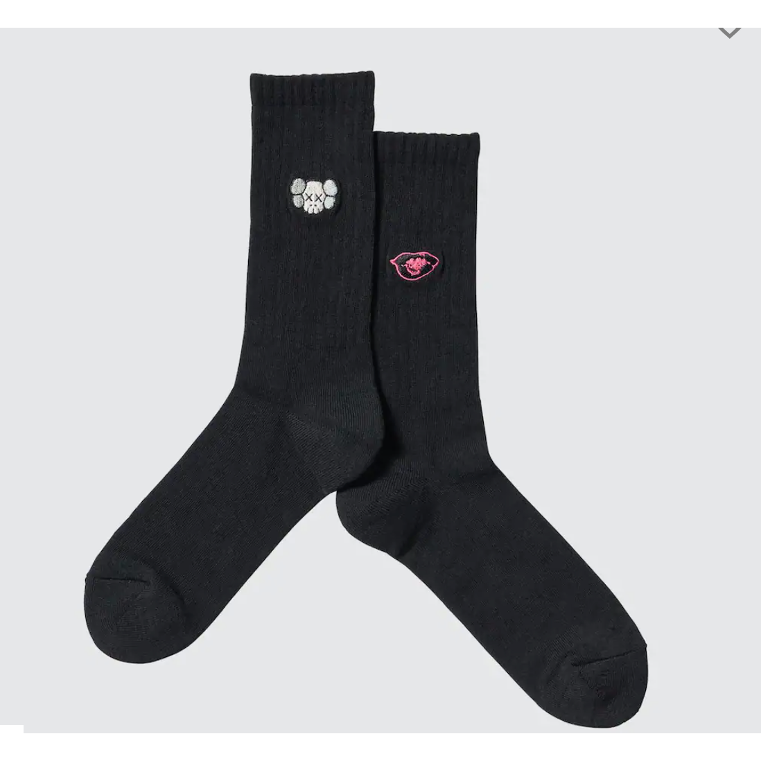 KAWS x Uniqlo Warhol Black UT Socks