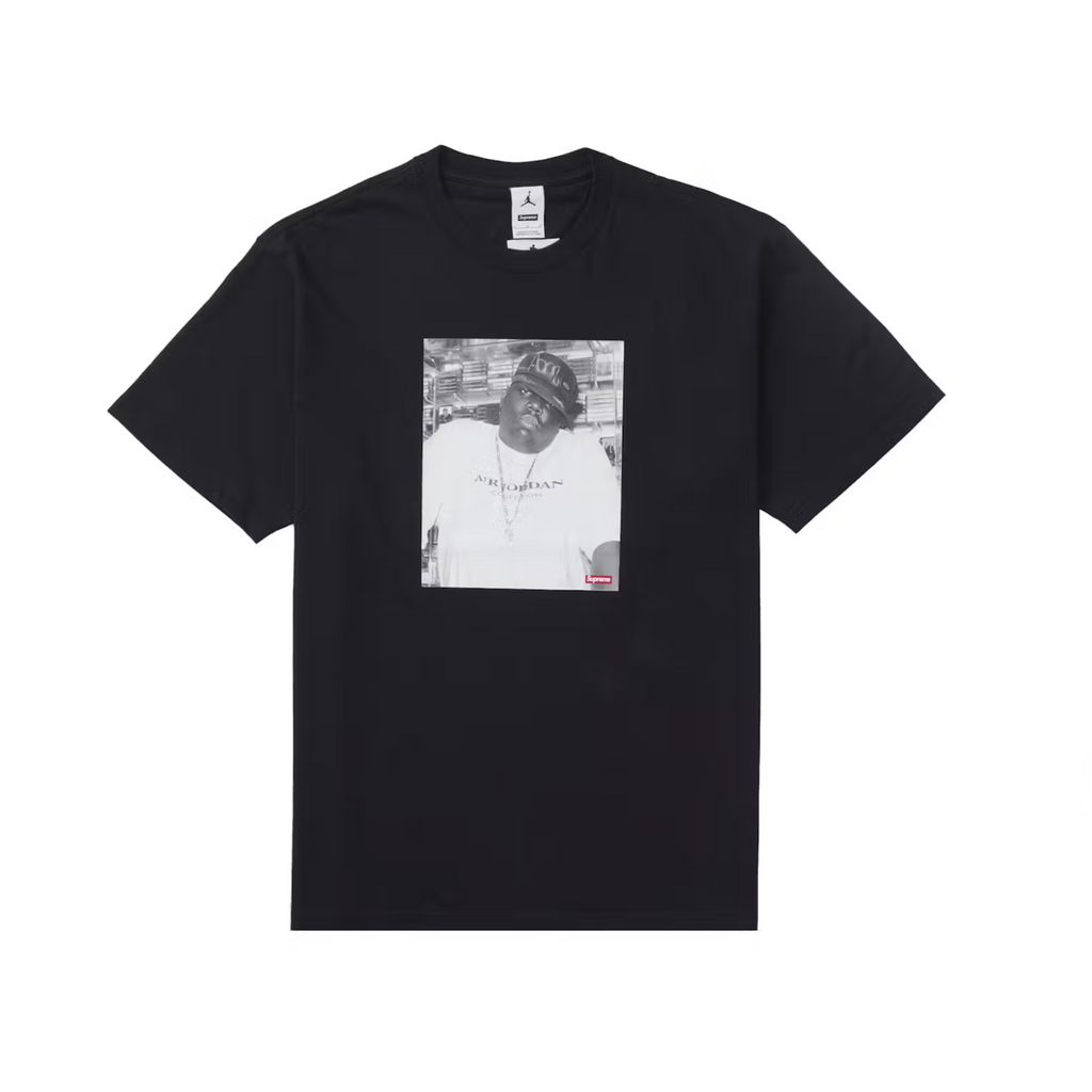 Supreme Jordan Biggie S/S Tee T-Shirt Top (Black)