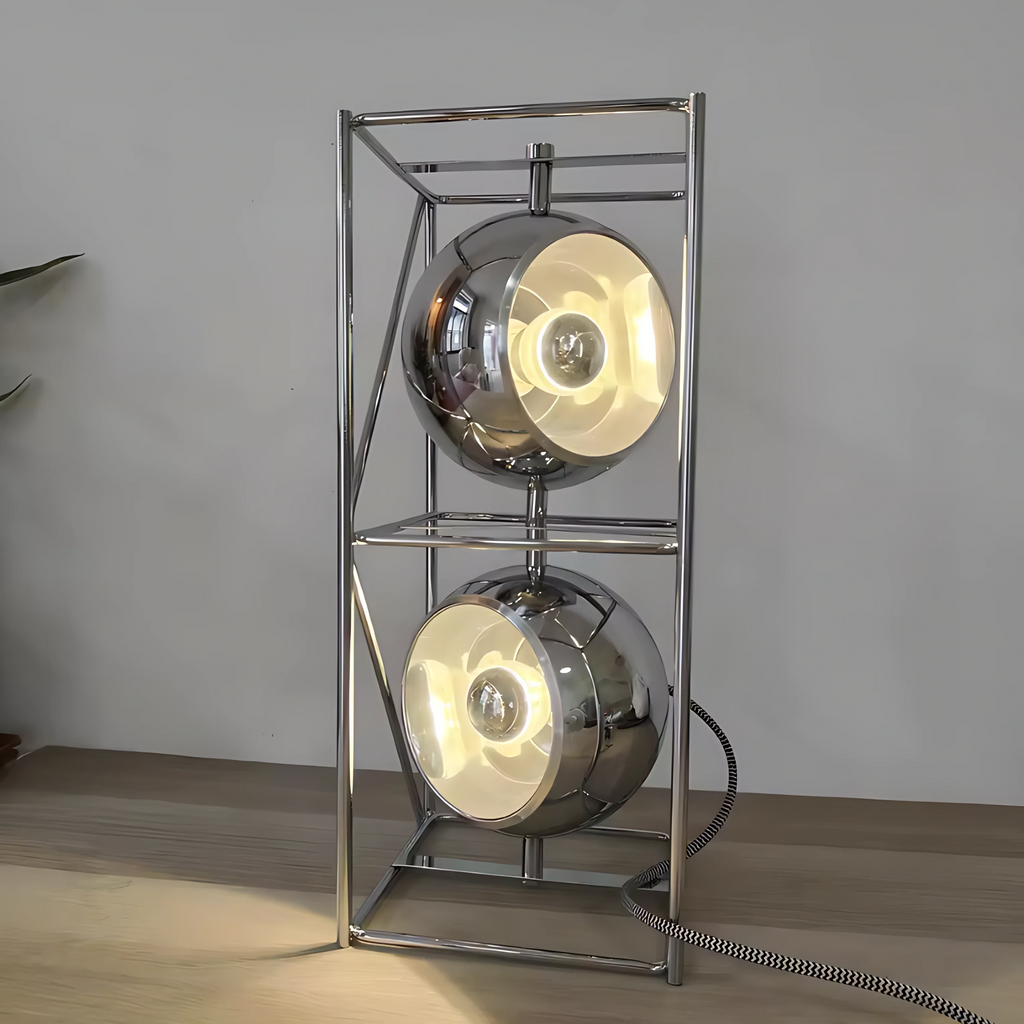 Chrome Spheres Bauhaus Lamp