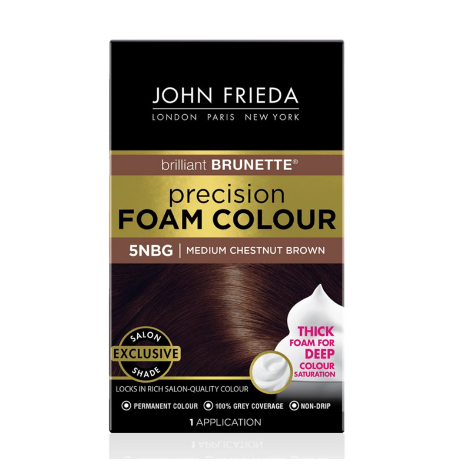 John Frieda Brilliant Brunette Permanent Precision Hair Color Foam