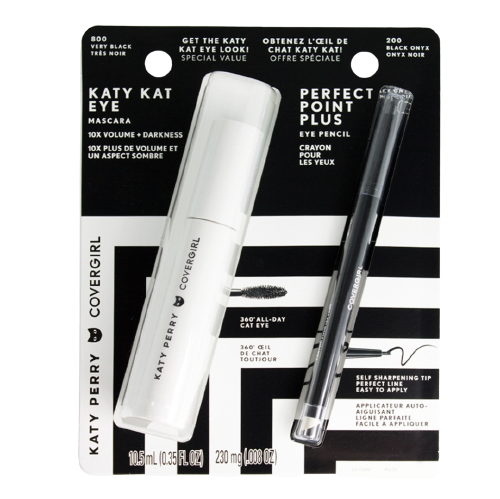 CoverGirl Katy Kat Eye Mascara & Perfect Point Plus Eye Pencil Bonus Pack