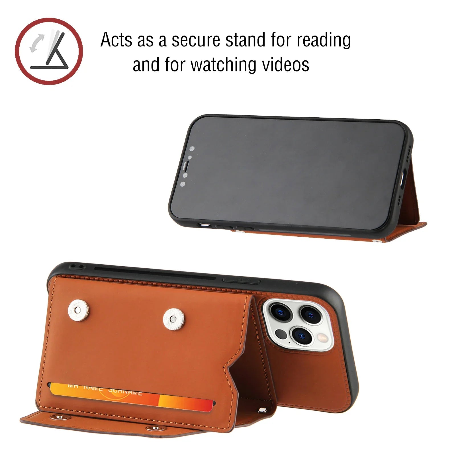 Lanyard Leather Phone Case for iPhone 13 12 11 Pro Max XS MAX XR X 7 8 Plus with Card Slot and Wallet Cover
