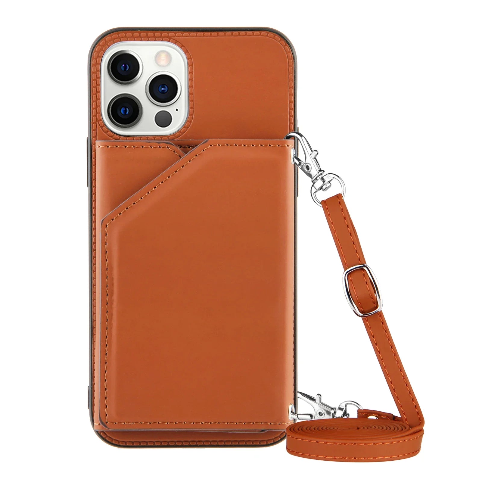Lanyard Leather Phone Case for iPhone 13 12 11 Pro Max XS MAX XR X 7 8 Plus with Card Slot and Wallet Cover