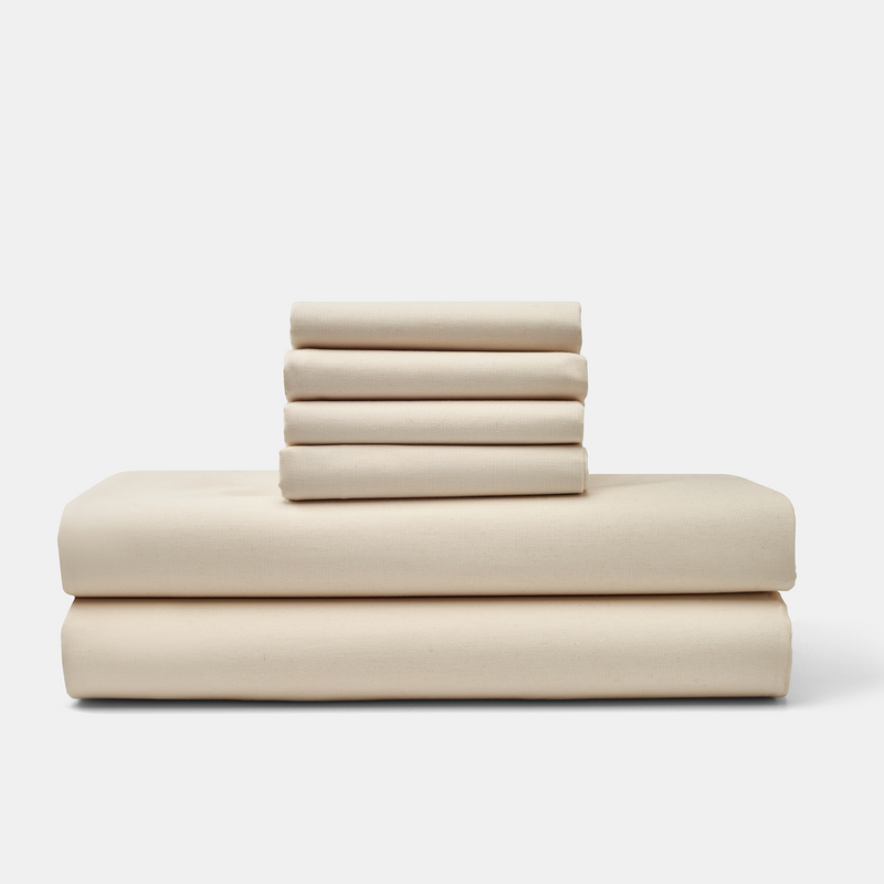 Cotton Percale Bed Sheet Set