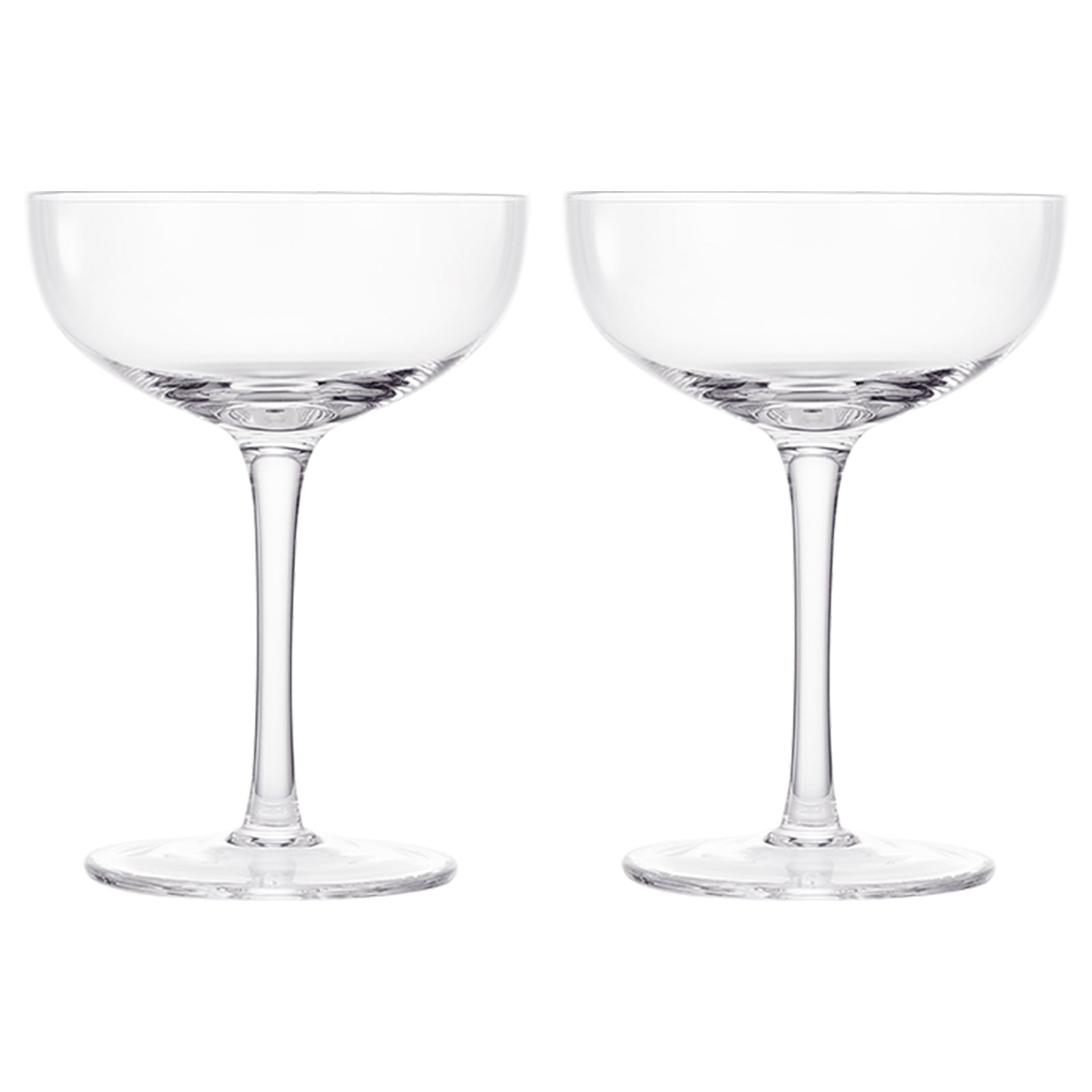 Classica Champagne Coupe Cocktail Glassware, Set of 2