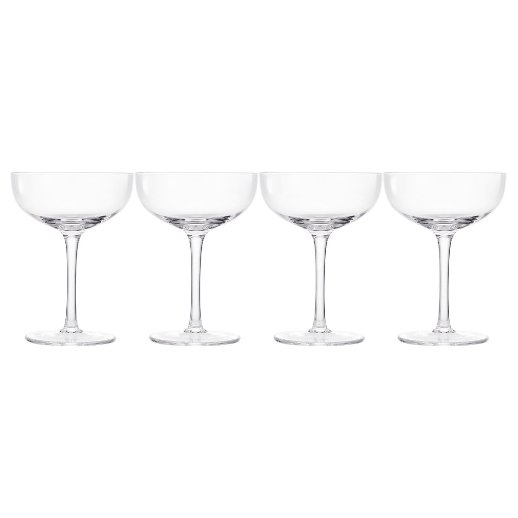 Classica Champagne Coupe Cocktail Glassware, Set of 4