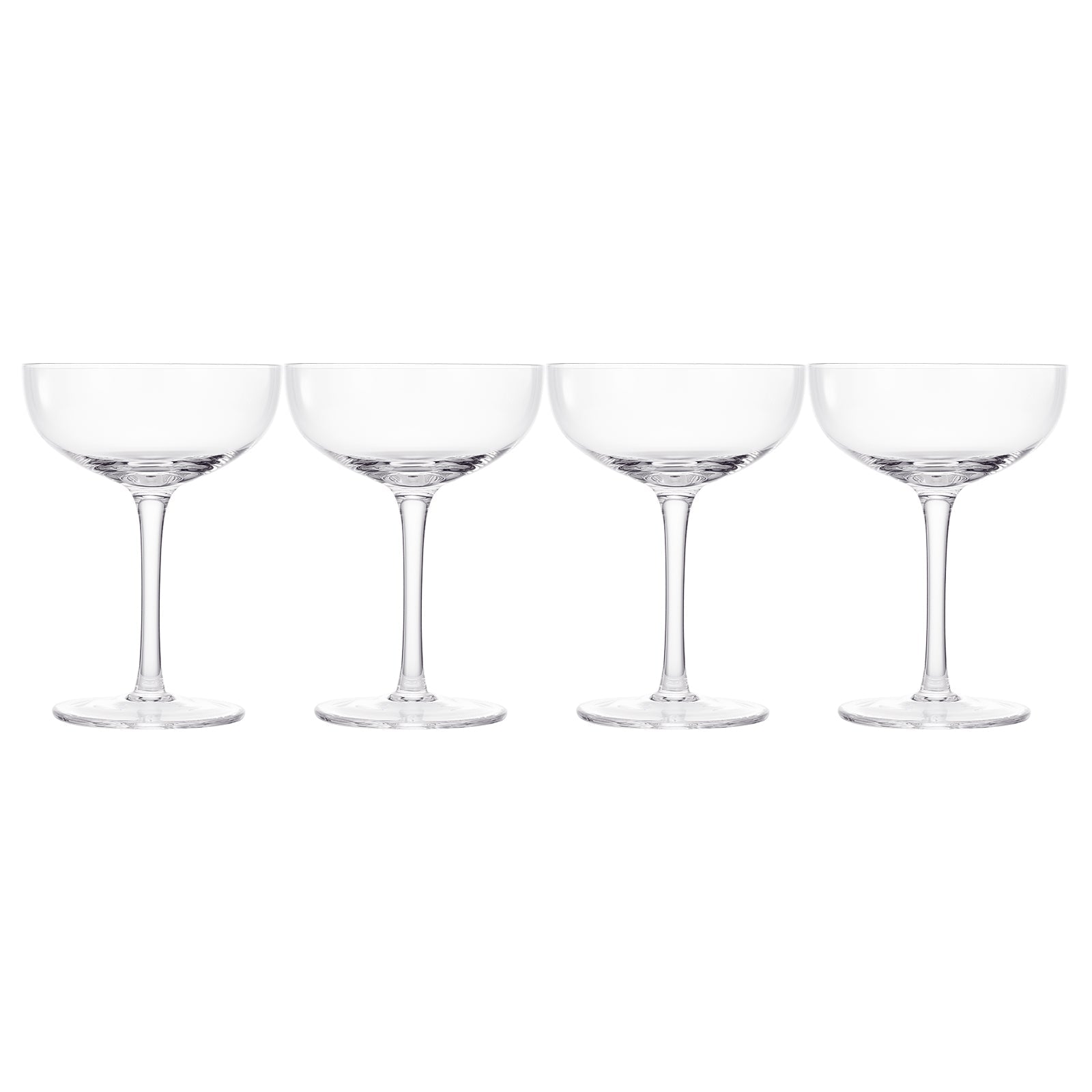 Classica Champagne Coupe Cocktail Glassware, Set of 4