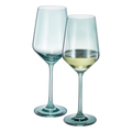 Tonal Stemmed Wine Glassware, Forest Green, Set of 2