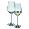 Tonal Stemmed Wine Glassware, Forest Green, Set of 2