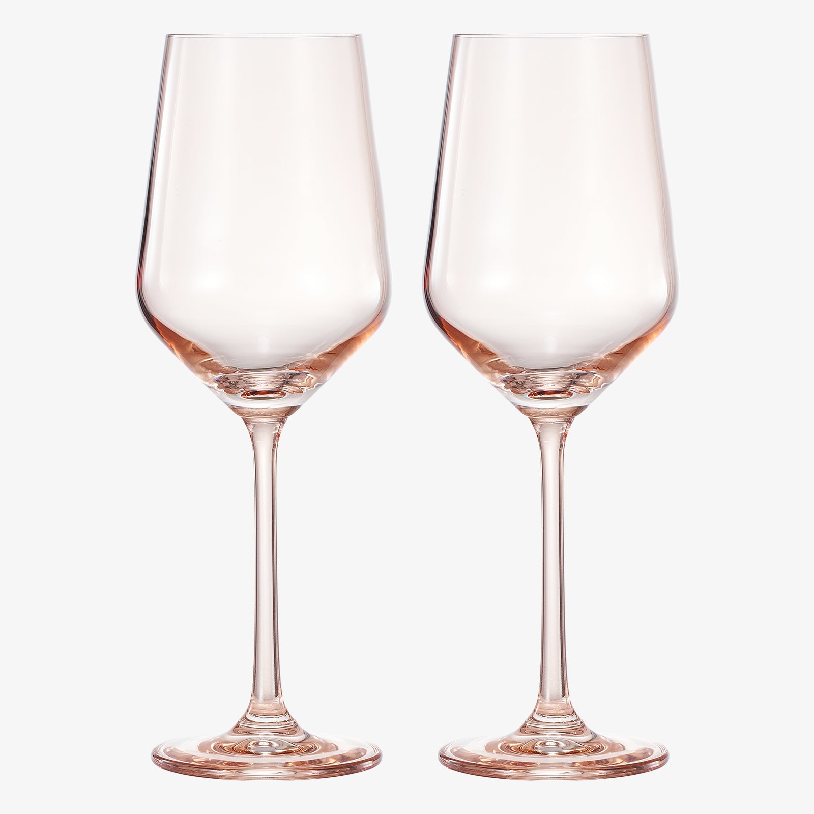 Tonal Stemmed Wine Glassware, Tan, Set of 2