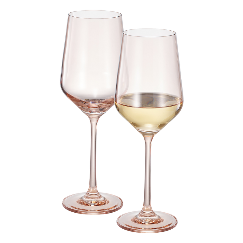 Tonal Stemmed Wine Glassware, Tan, Set of 2