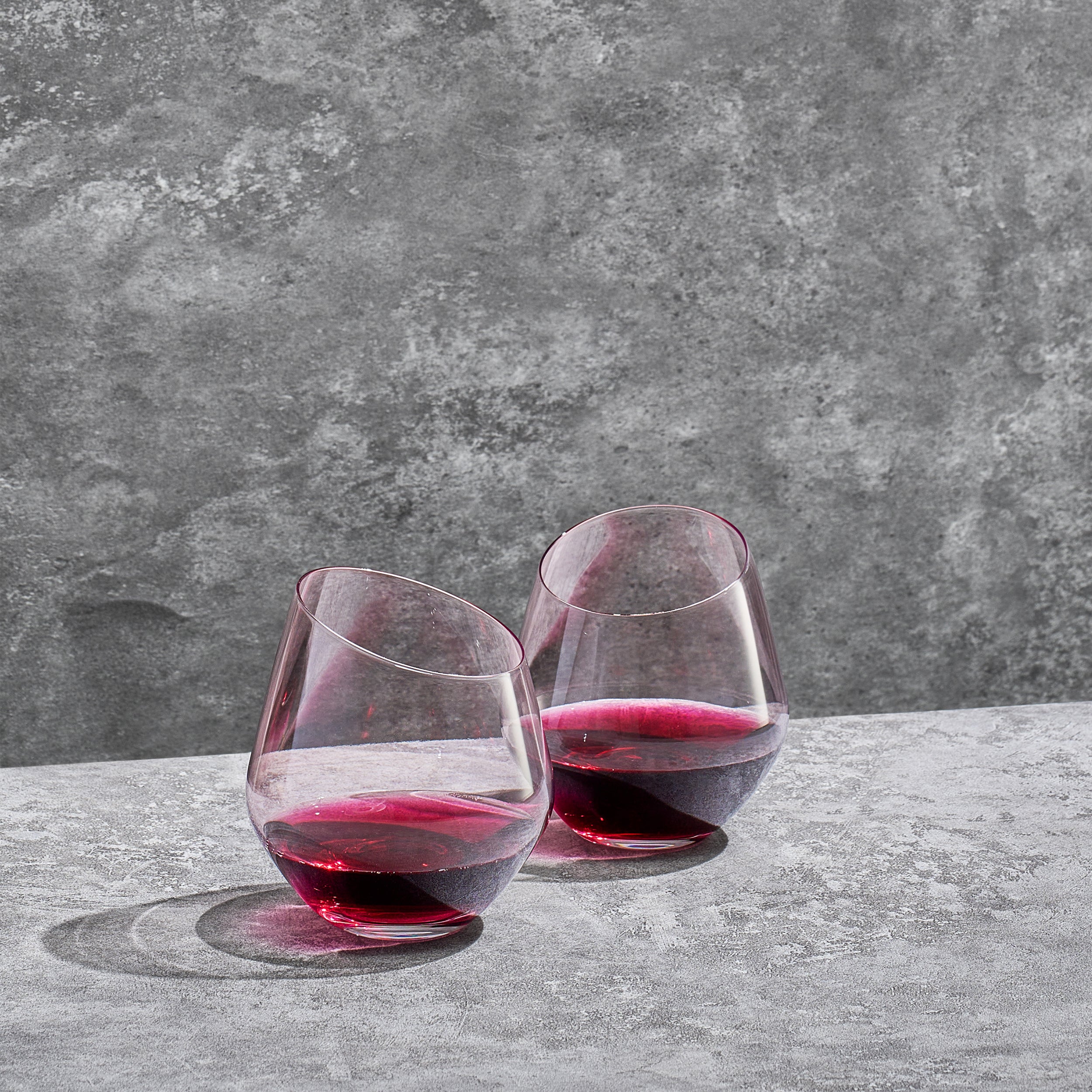 Colosseum Stemless Wine Glassware, Set of 2
