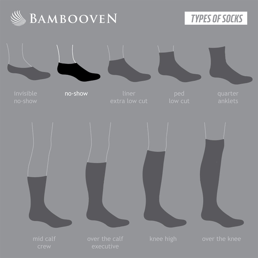 Men’s Bamboo No Show Socks 3-Pack - 444