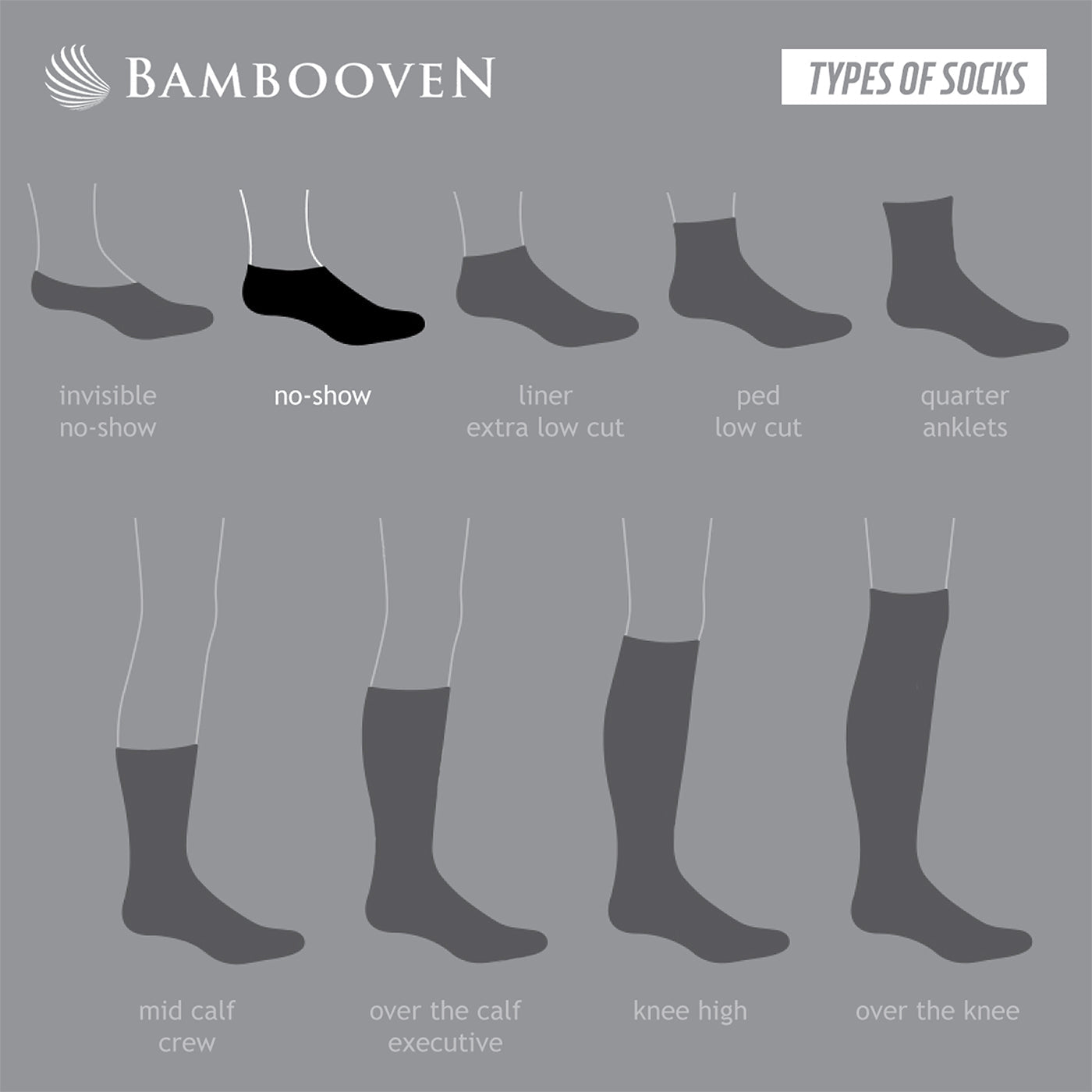 Men’s Bamboo No Show Socks 3-Pack - 443