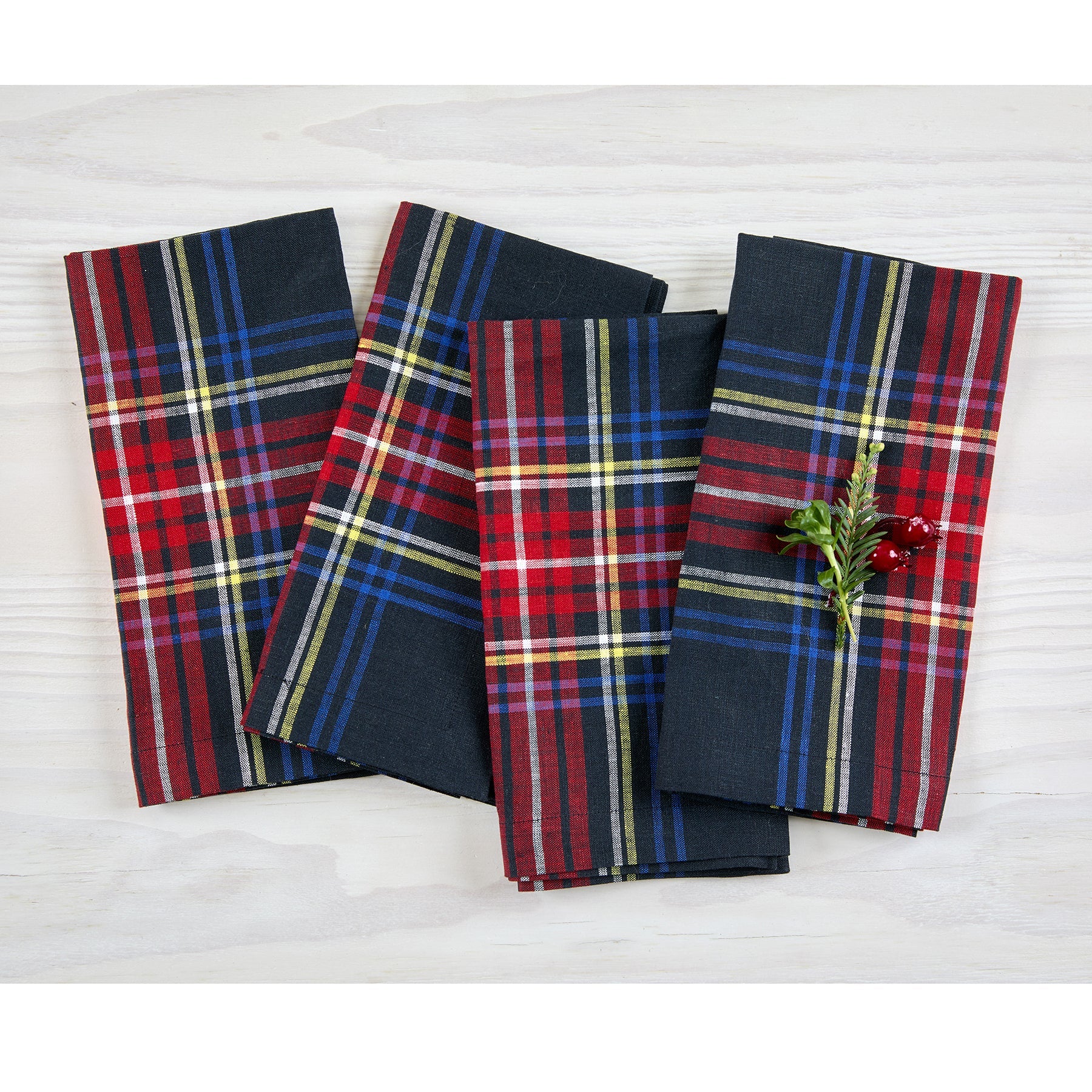 Stewart Plaid Napkins, Set of 4