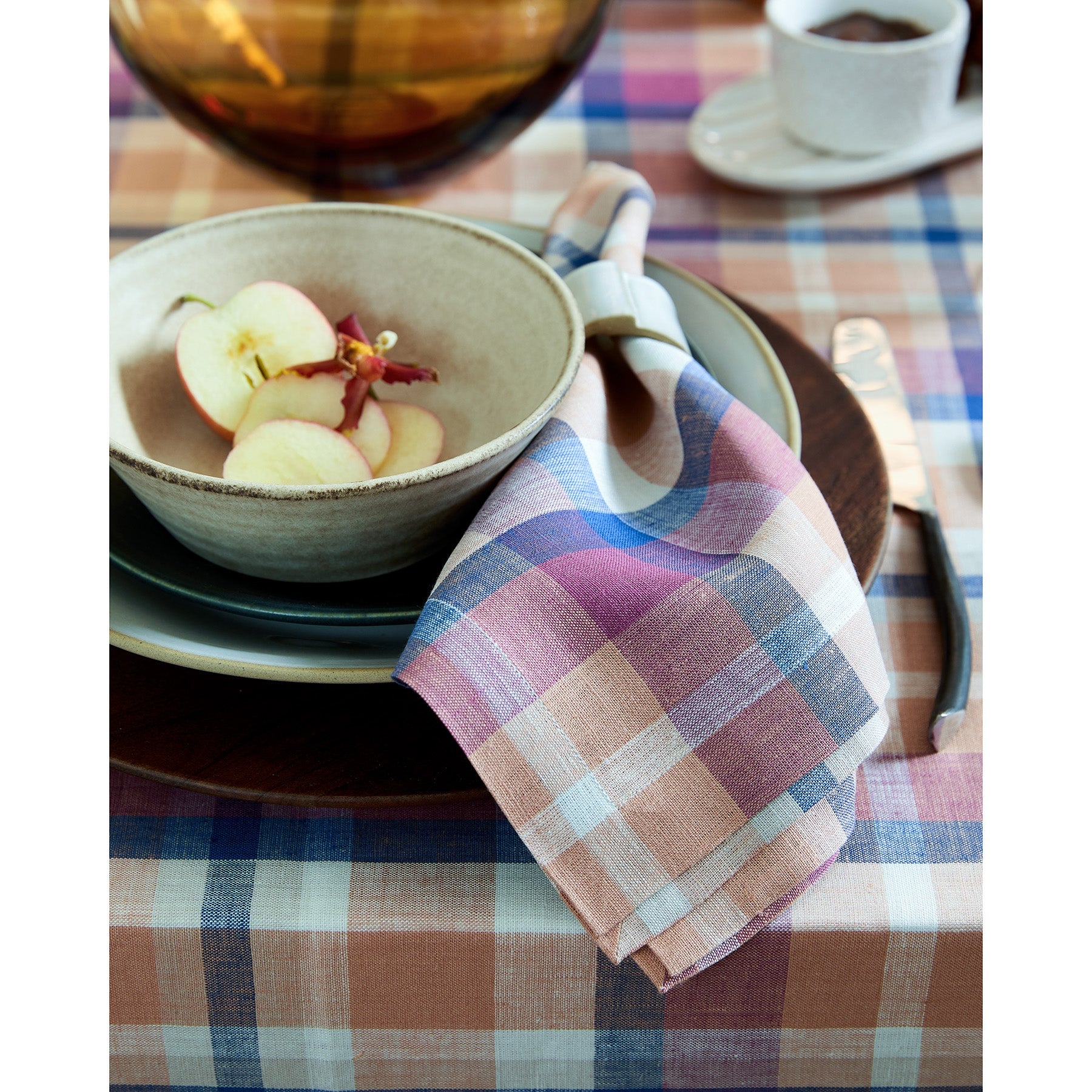 Fall Flavors Madras Napkins, Set of 4