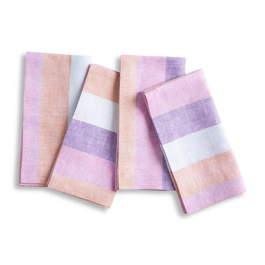 Gelato Stripe Napkins, Set of 4