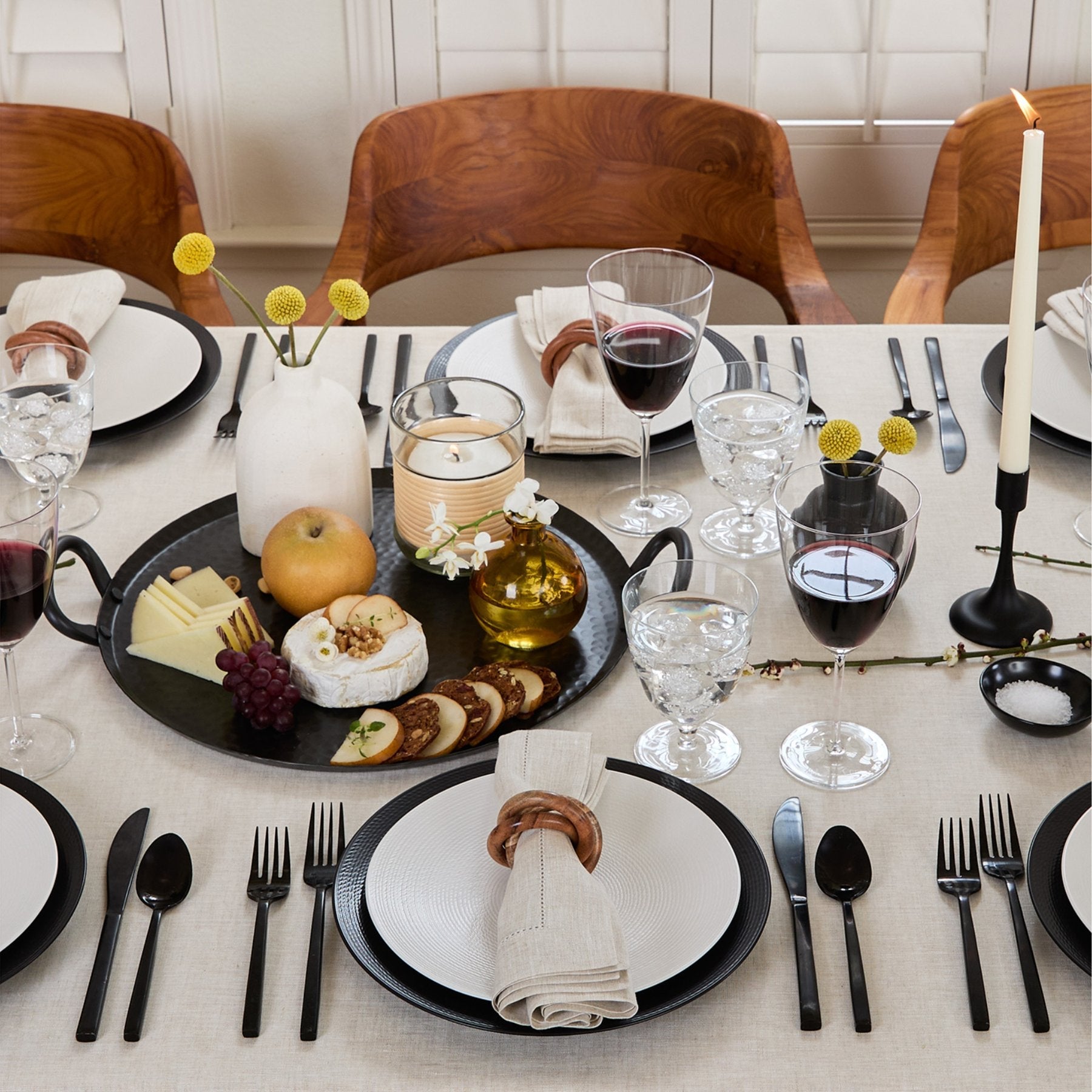 Classic Hemstitch Table Throw