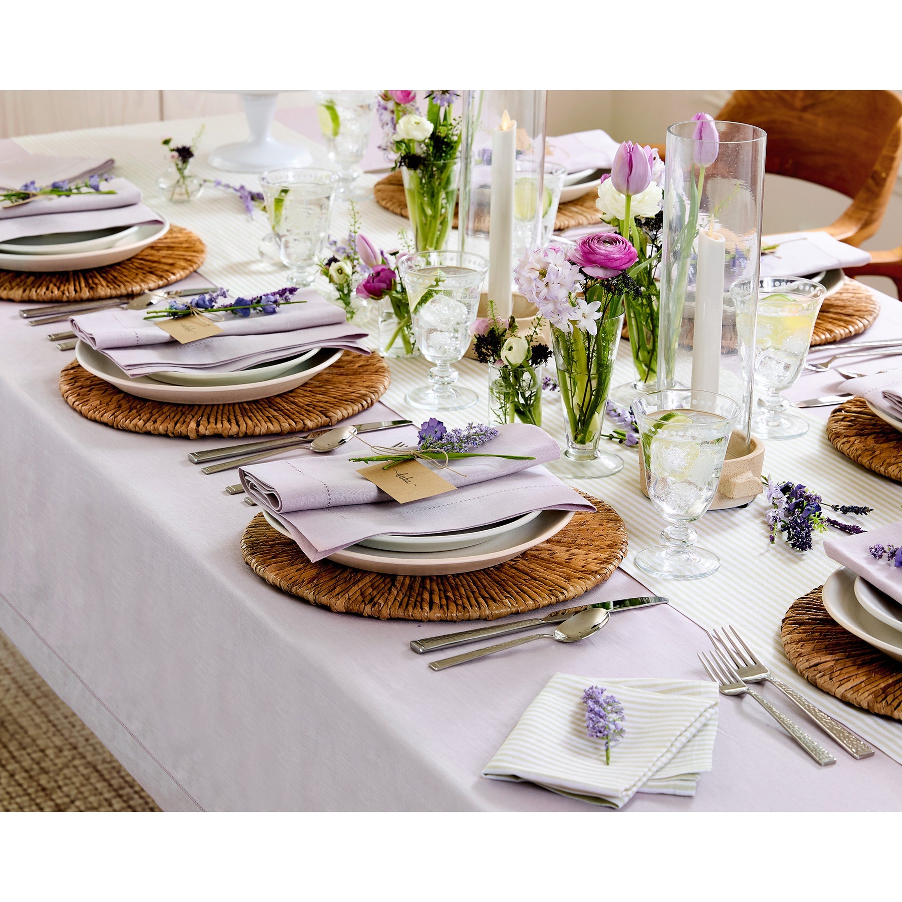 Classic Hemstitch Table Throw