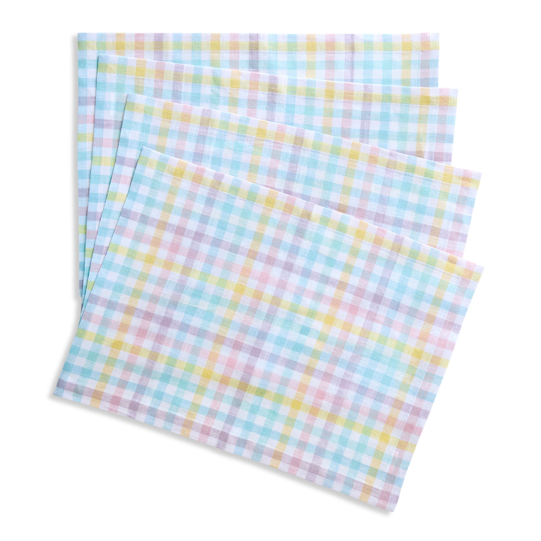 Gingham Placemats, Set of 4