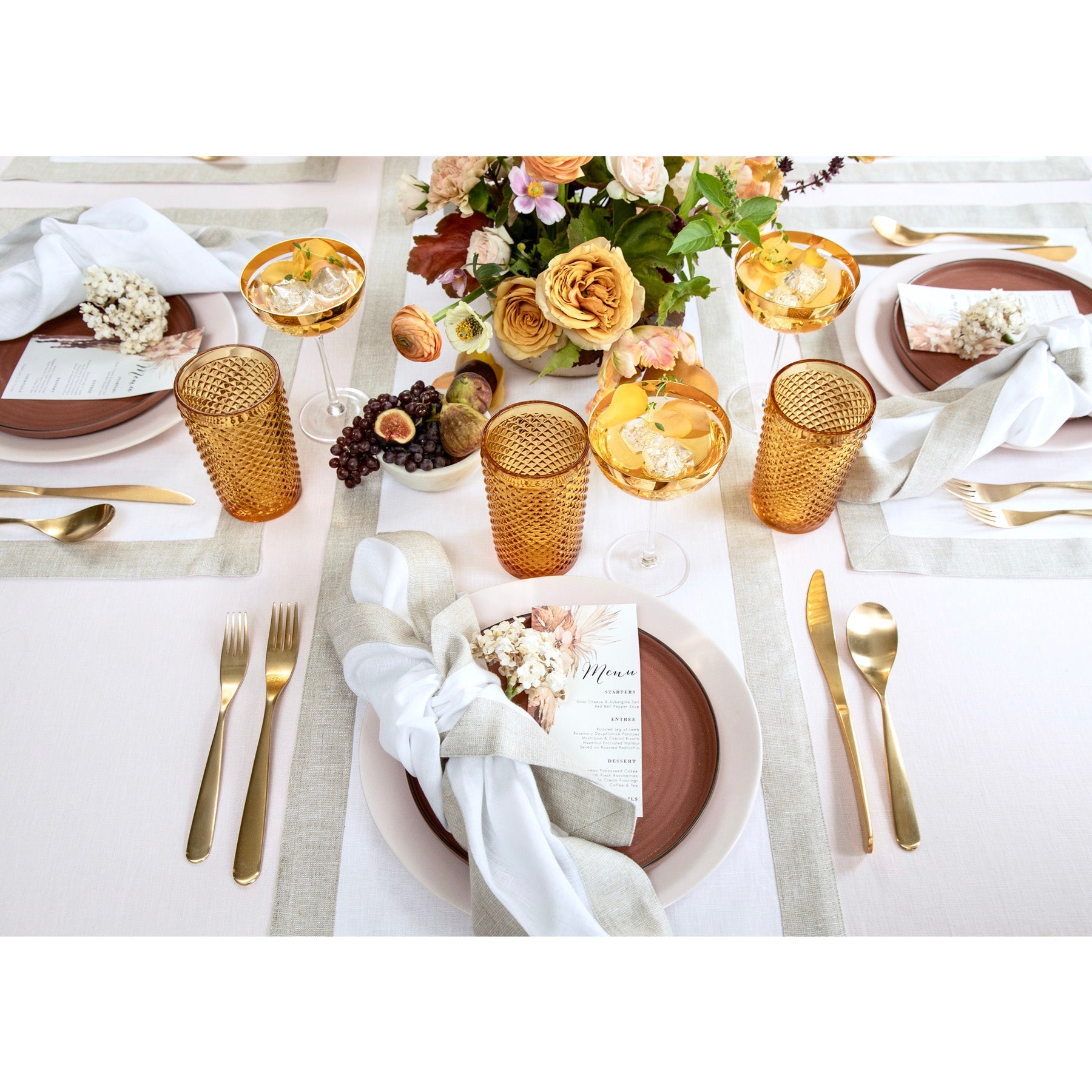 Festive Edge Napkins, Set of 4