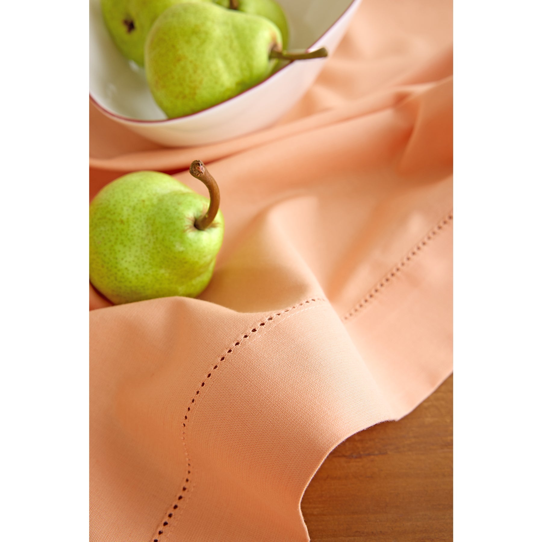 Cotton Linen Hemstitch Napkins