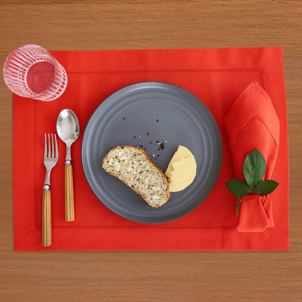 Cotton Linen Hemstitch Placemats