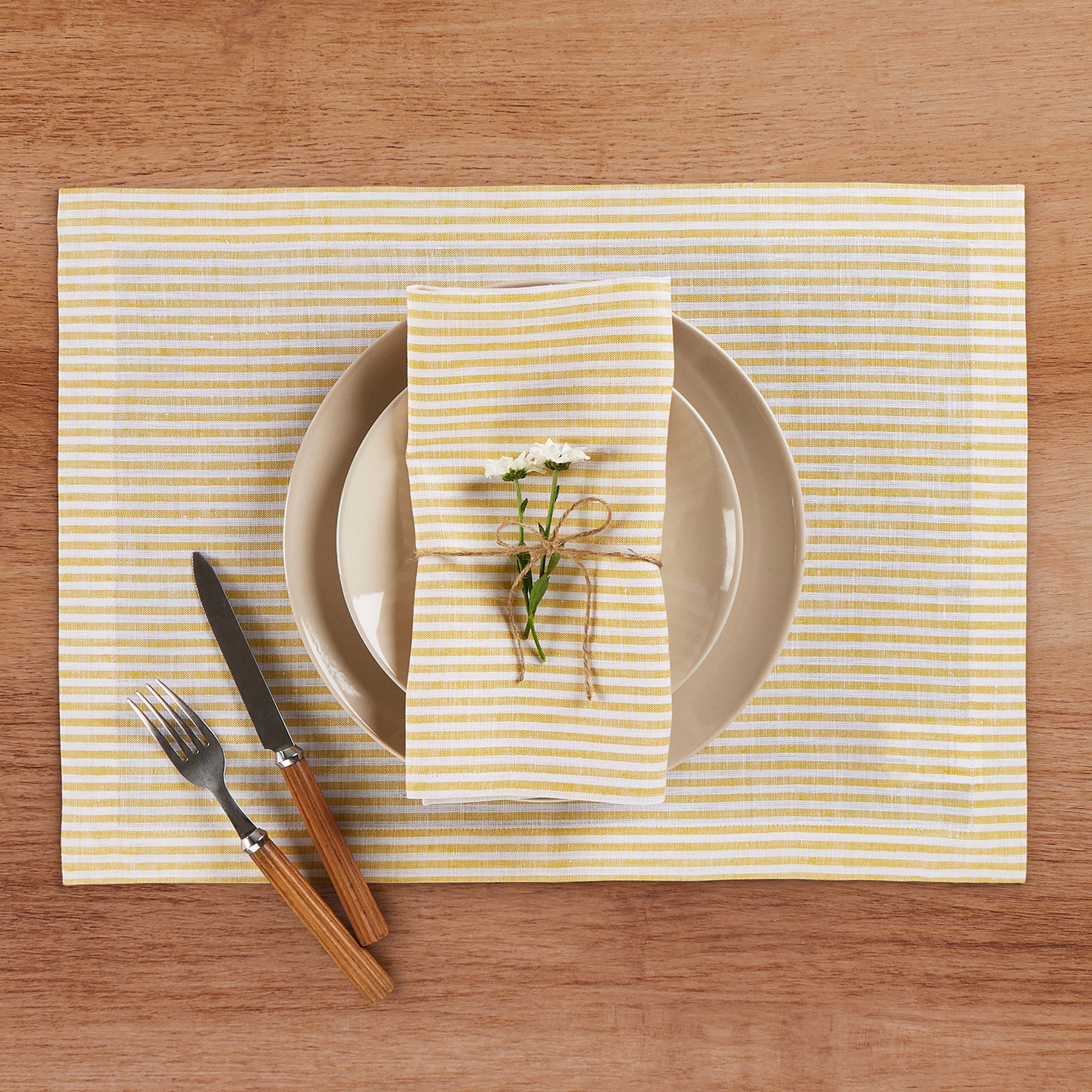 Narrow Stripe Napkins, Set of 4