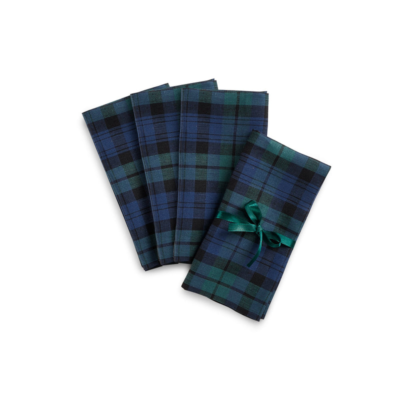 Blackwatch Plaid Napkins, Set of 4