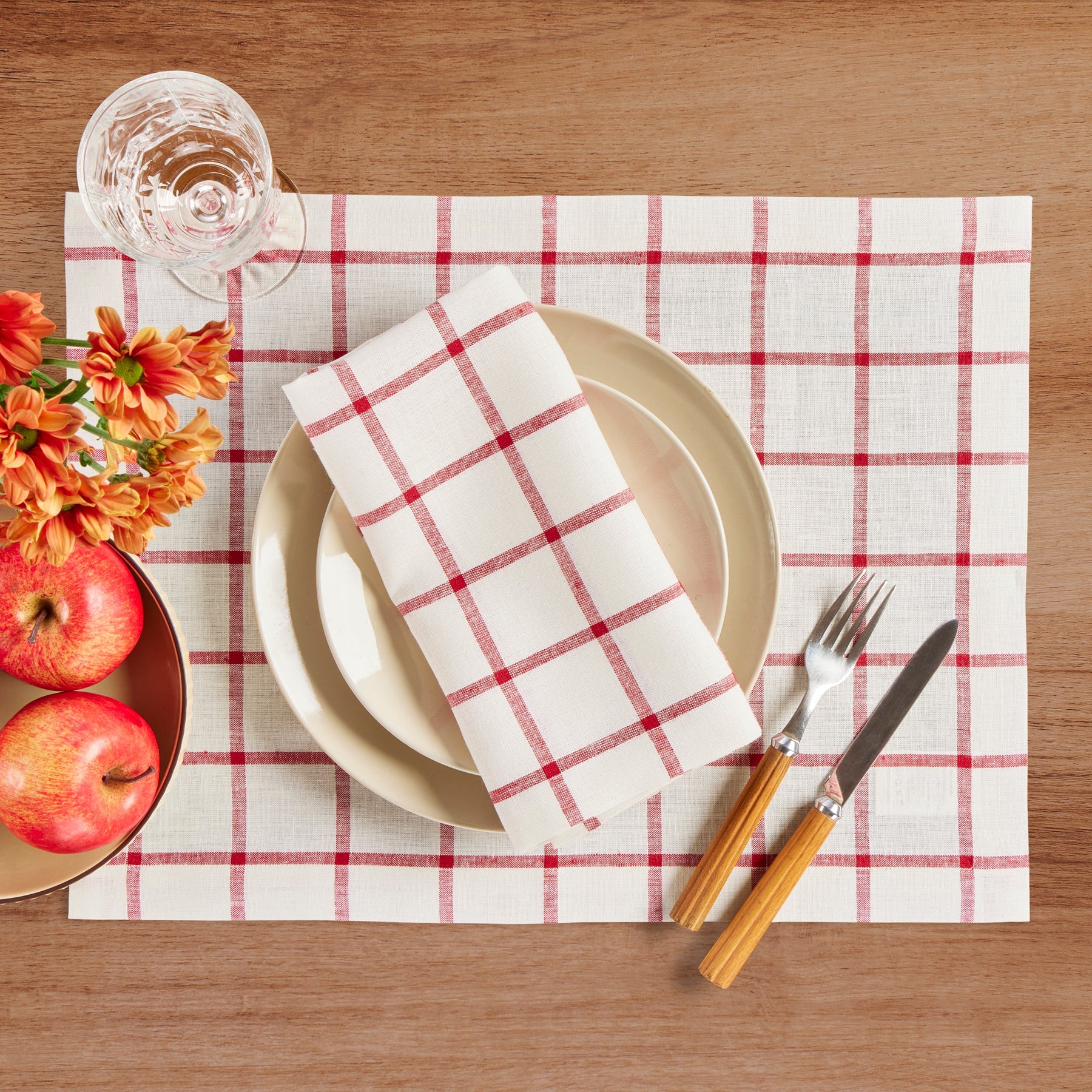 Windowpane Napkins, Set of 4