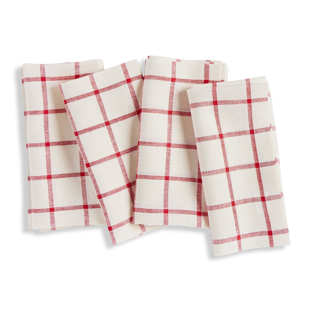 Windowpane Napkins, Set of 4