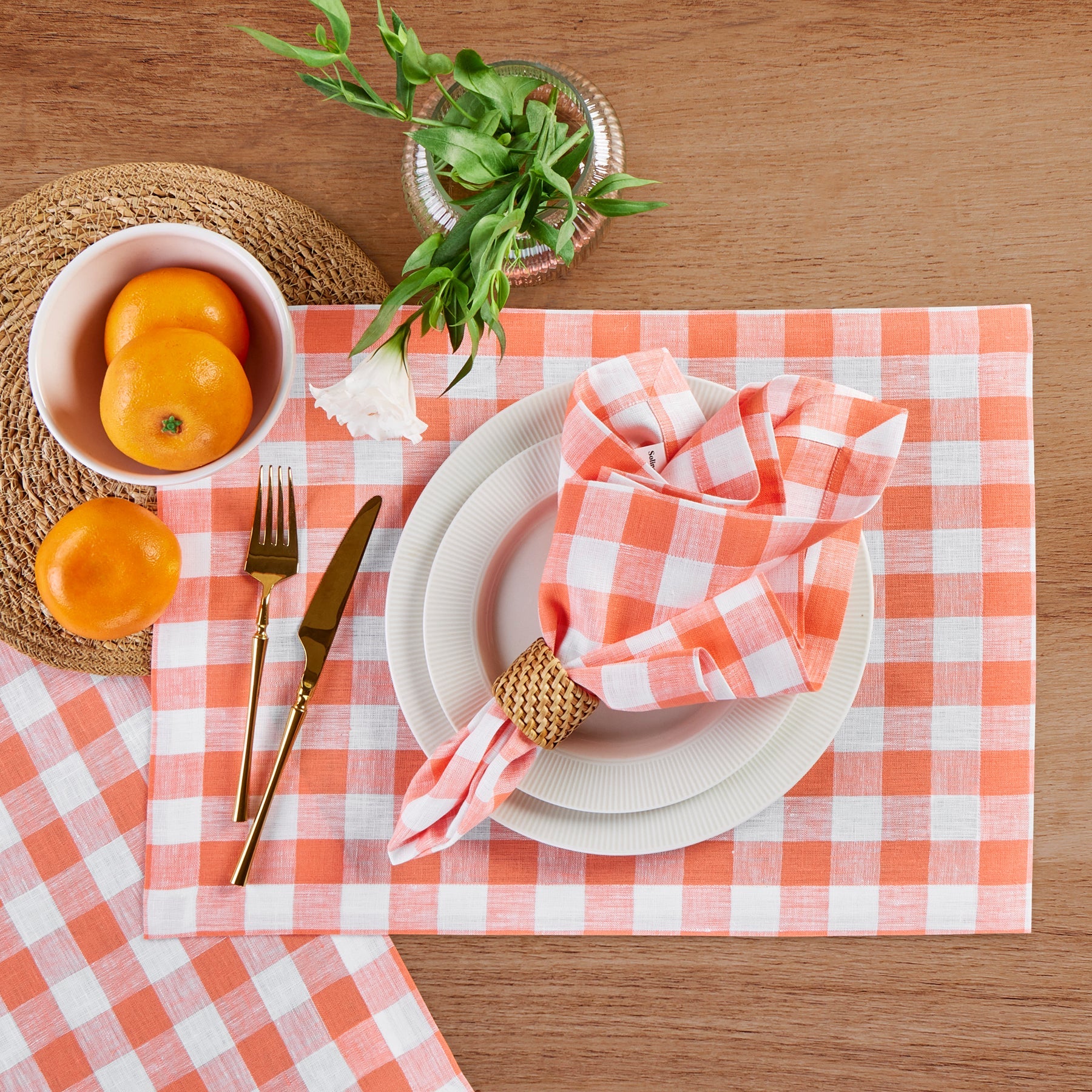 Morgan Check Napkins, Set of 4