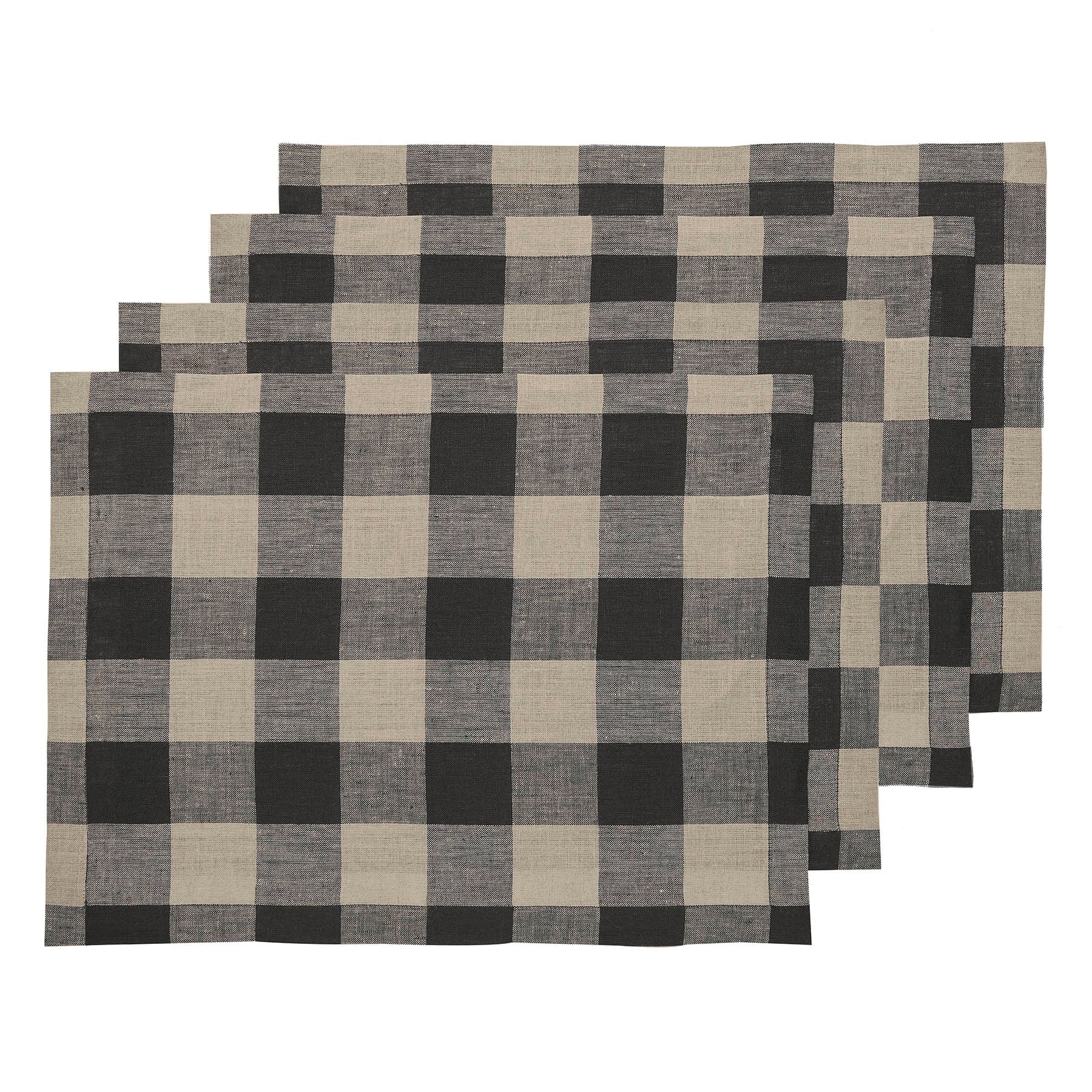 Buffalo Check Placemats, Set of 4