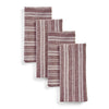 Burgundy and White Chelsea Stripe / 20 x 20 Inch