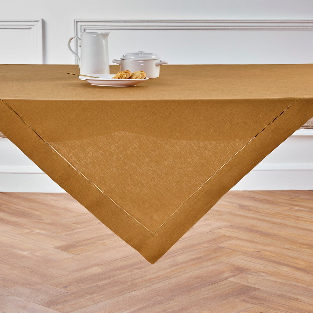 Classic Hemstitch Table Throw