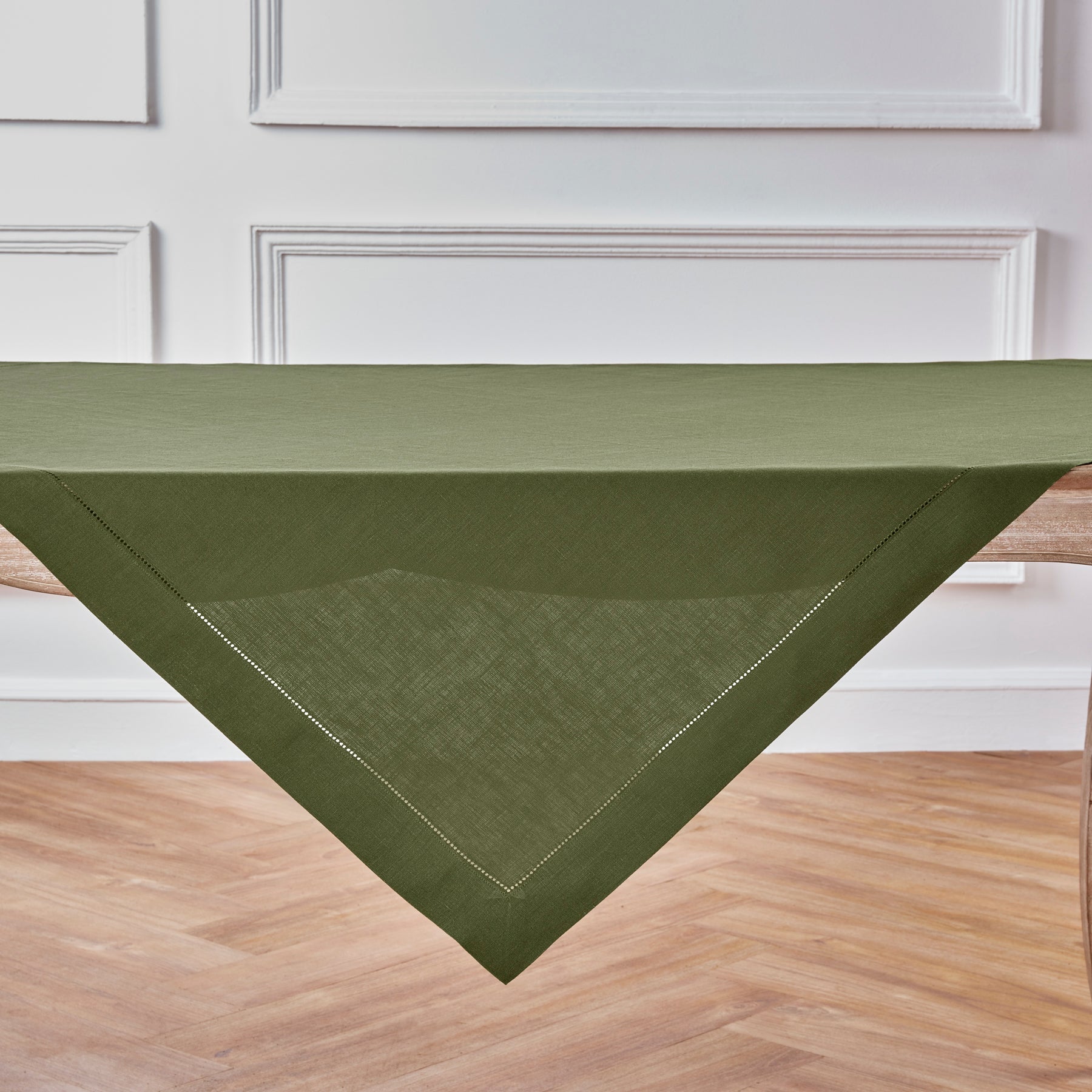 Classic Hemstitch Table Throw