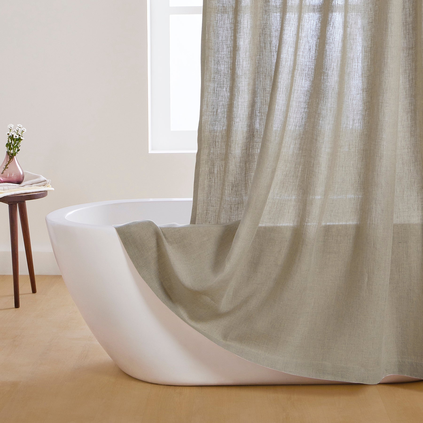 Linen Shower Curtains