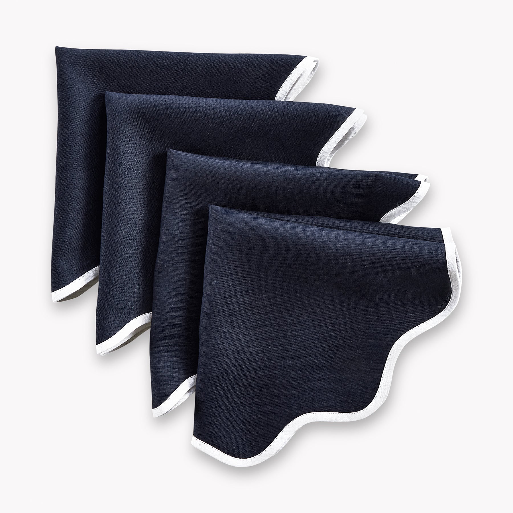 Giselle Scallop Edge Napkins, Set of 4