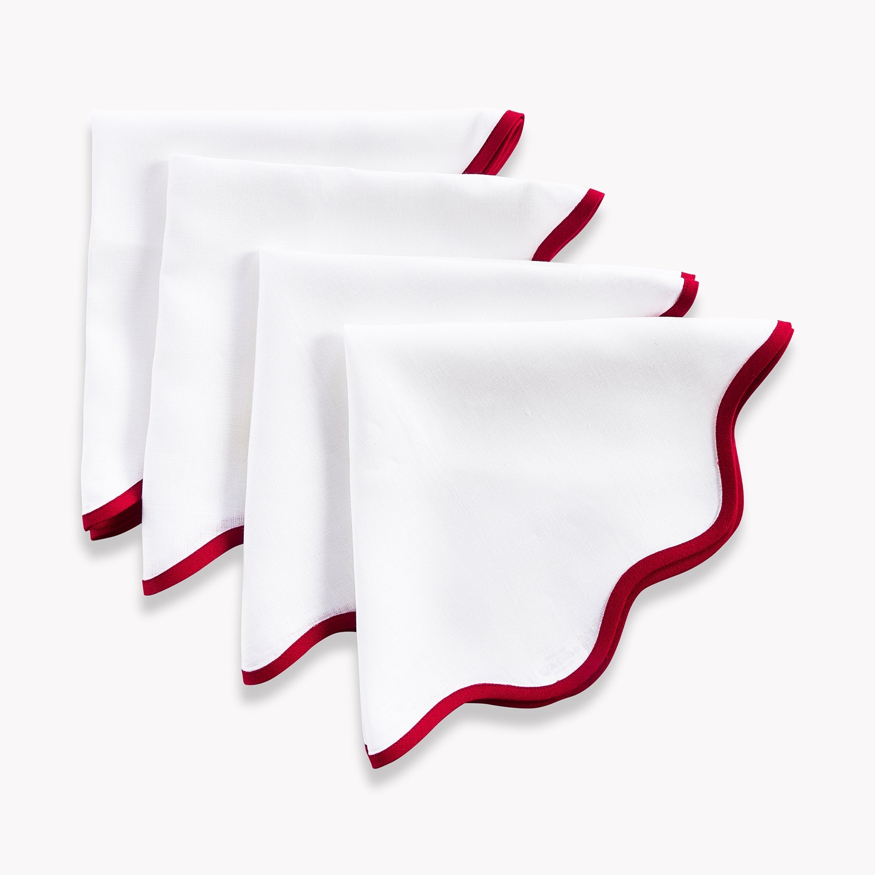 Giselle Scallop Edge Napkins, Set of 4