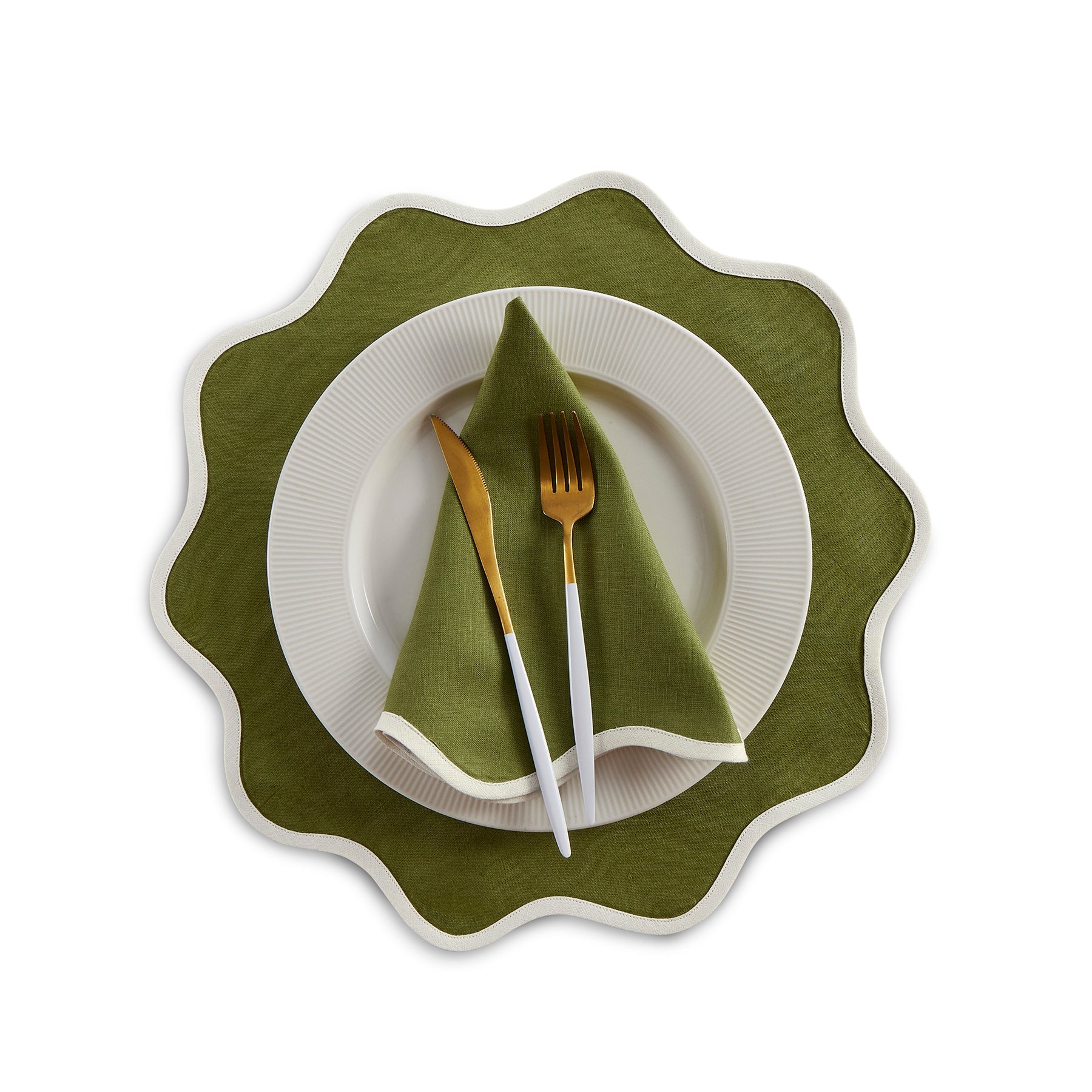 Giselle Scallop Edge Napkins, Set of 4