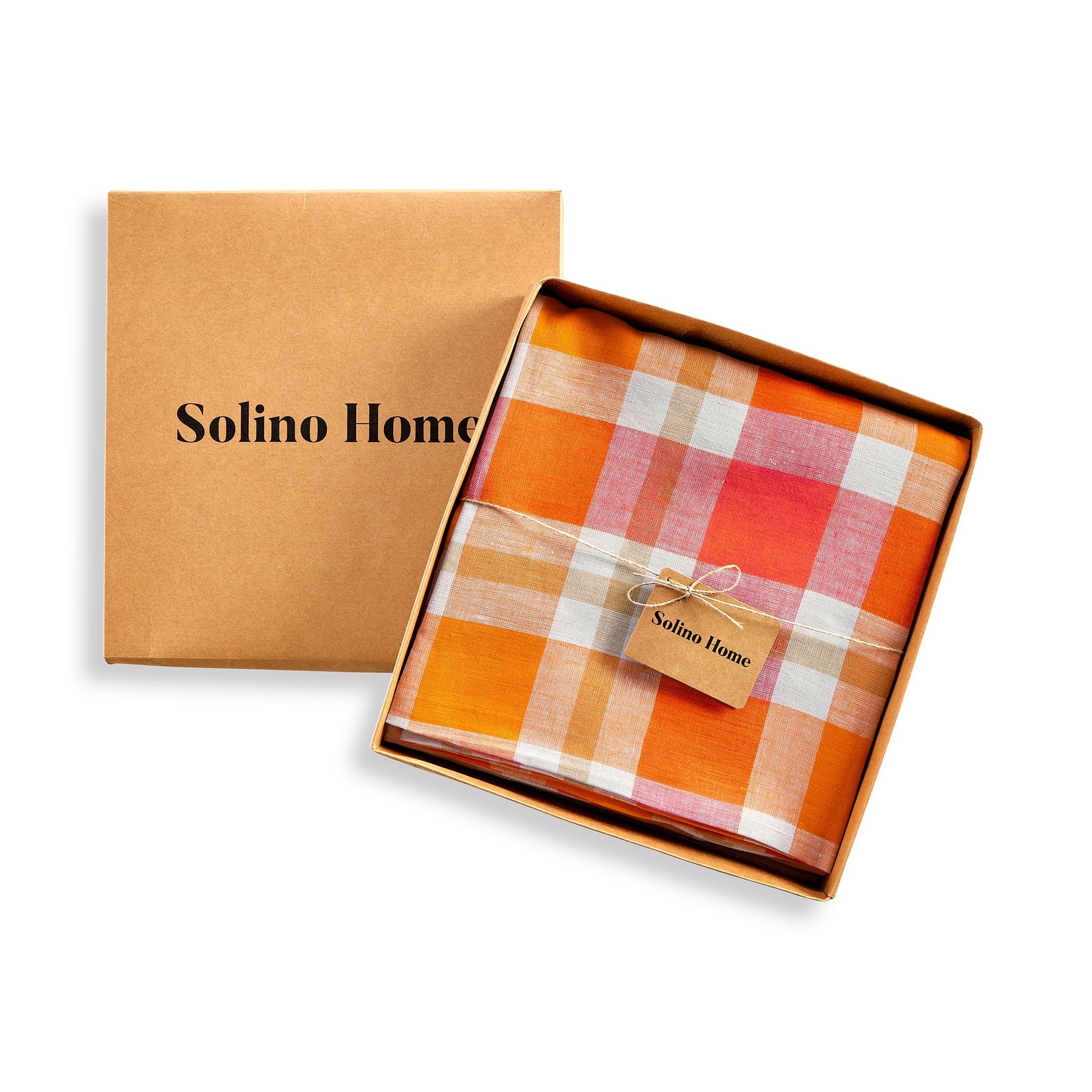 Fall Buffalo Check Round Tablecloth