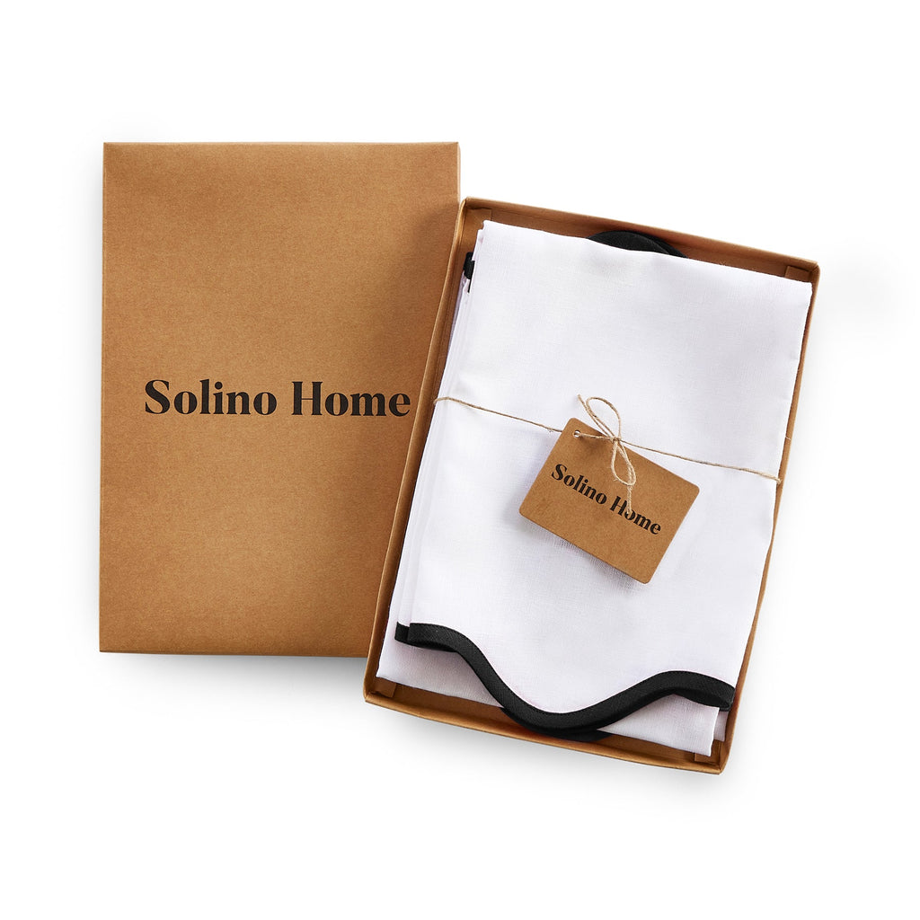 Giselle Scallop Edge Napkins, Set of 4