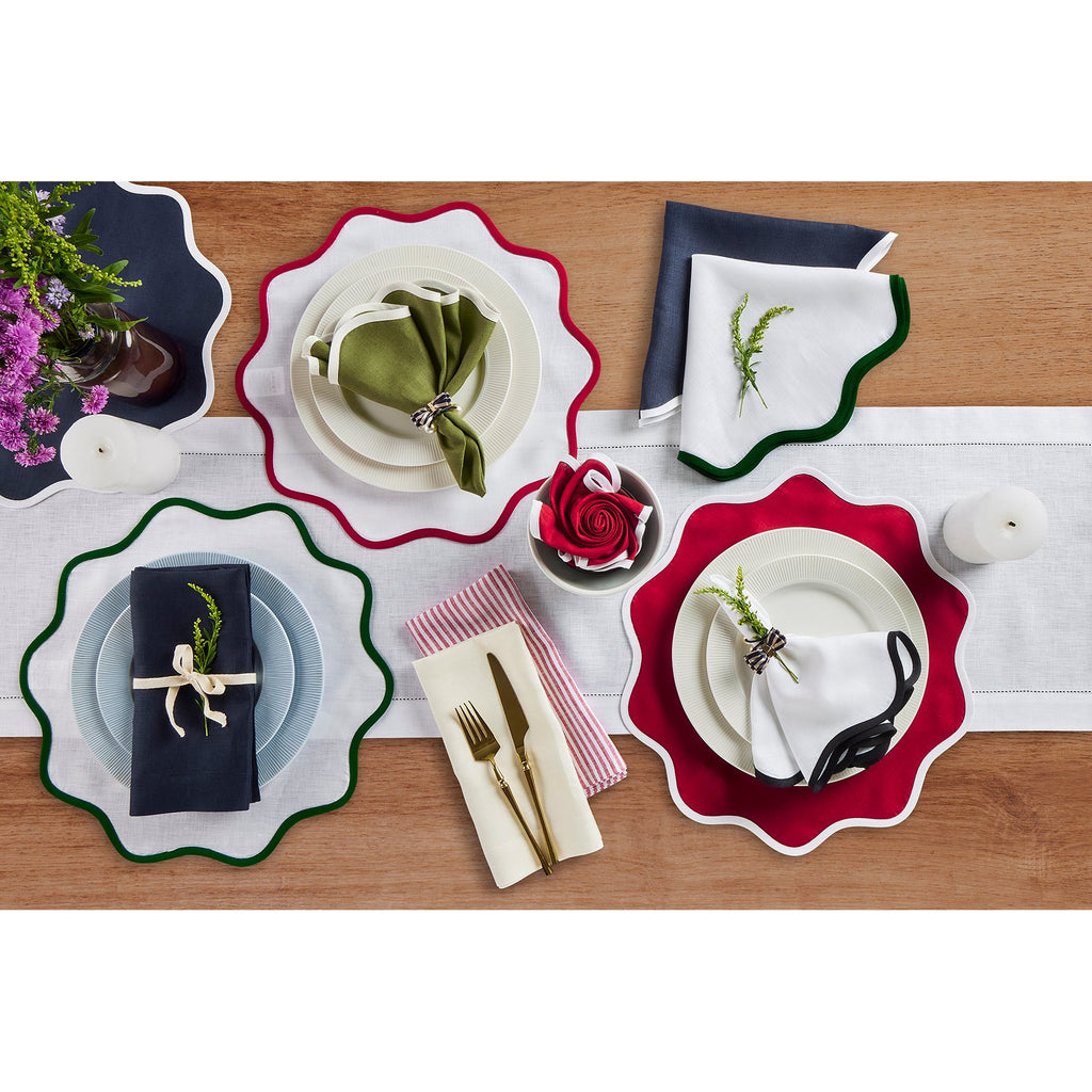 Giselle Scallop Edge Napkins, Set of 4
