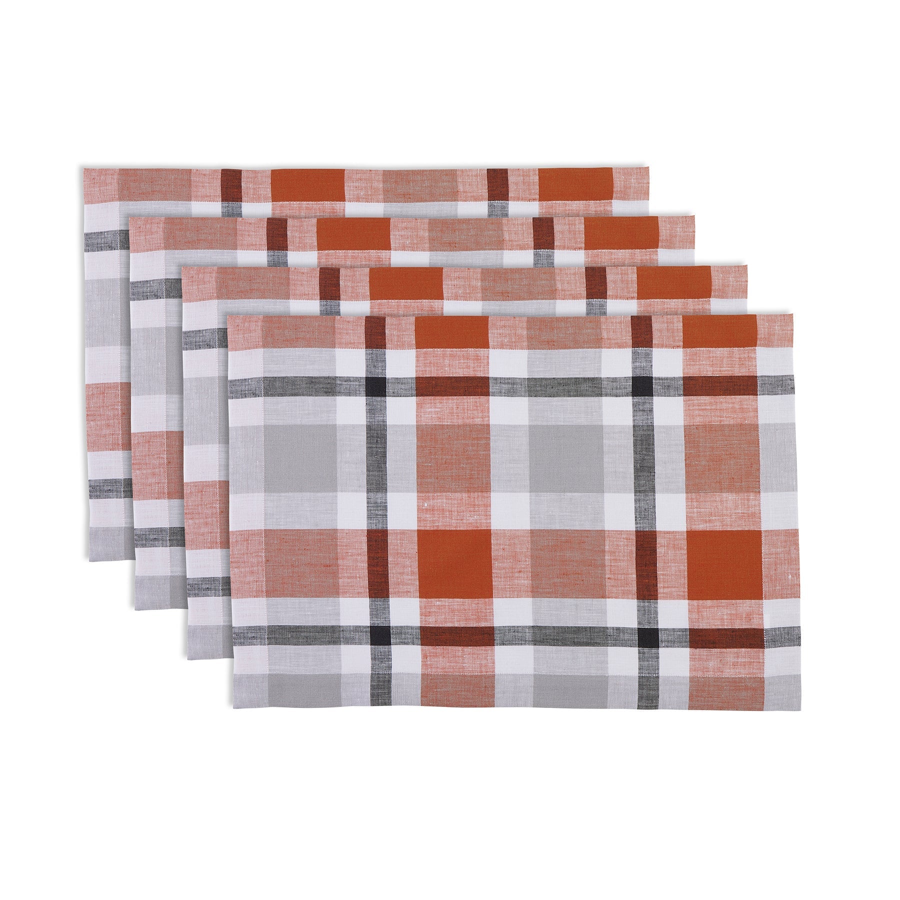 Fall Buffalo Check Placemats, Set of 4