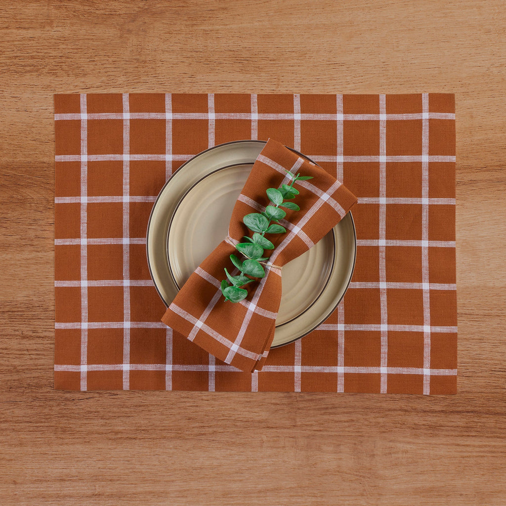 Windowpane Napkins, Set of 4