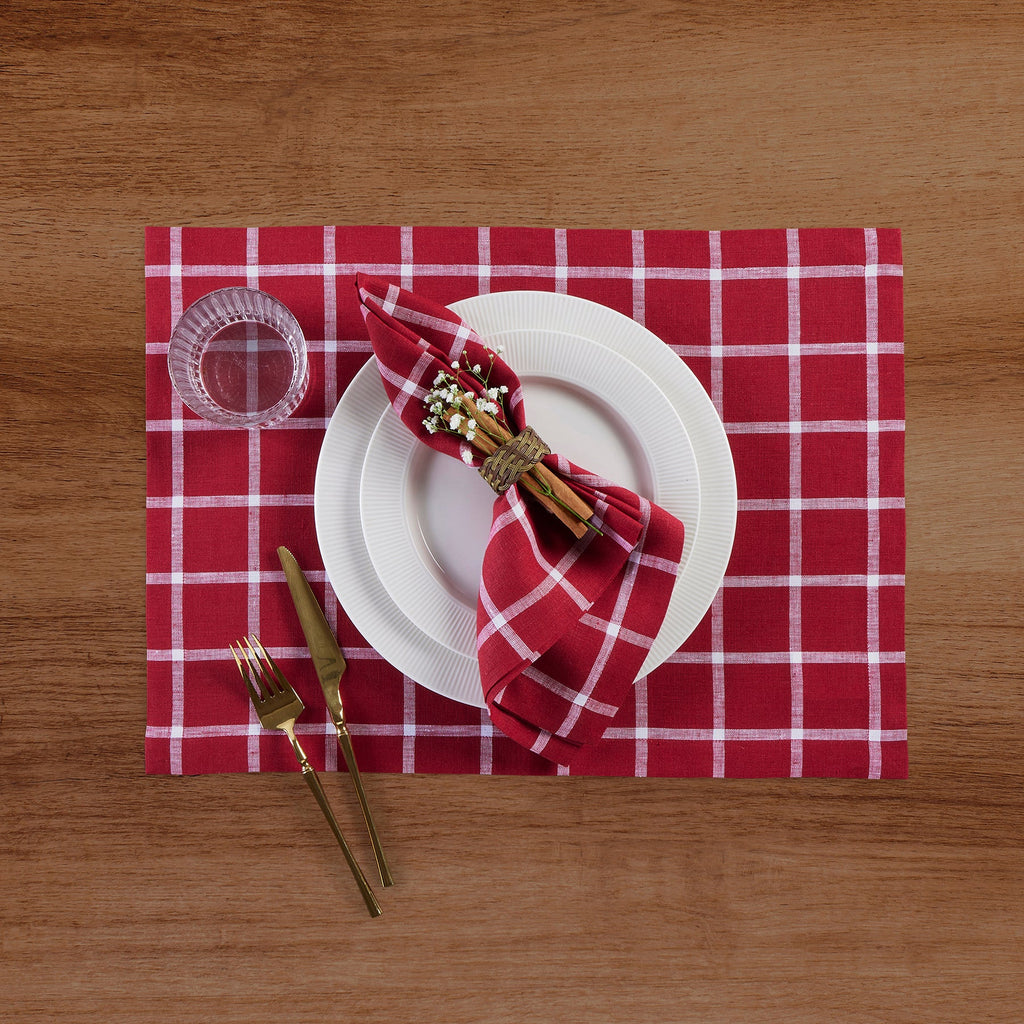 Windowpane Napkins, Set of 4