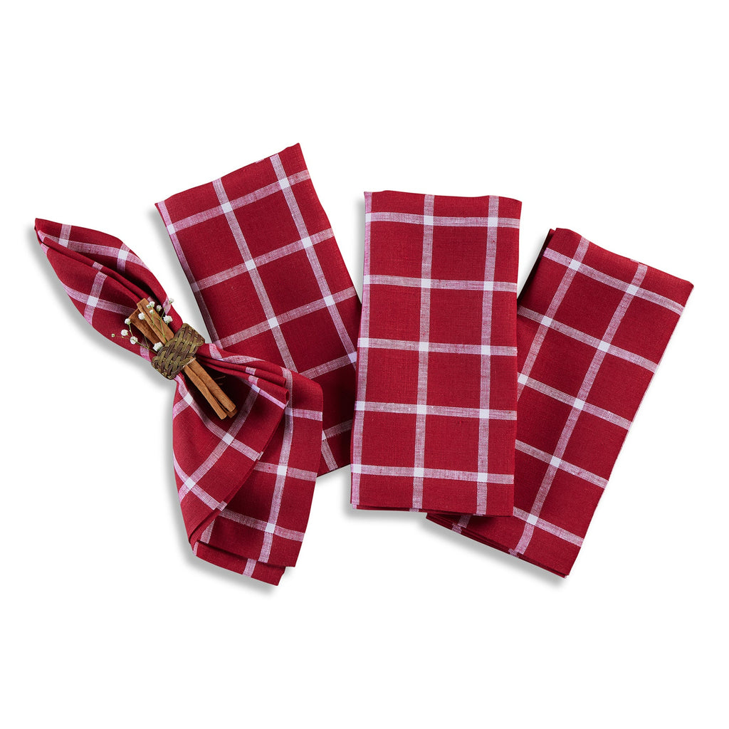 Windowpane Napkins, Set of 4