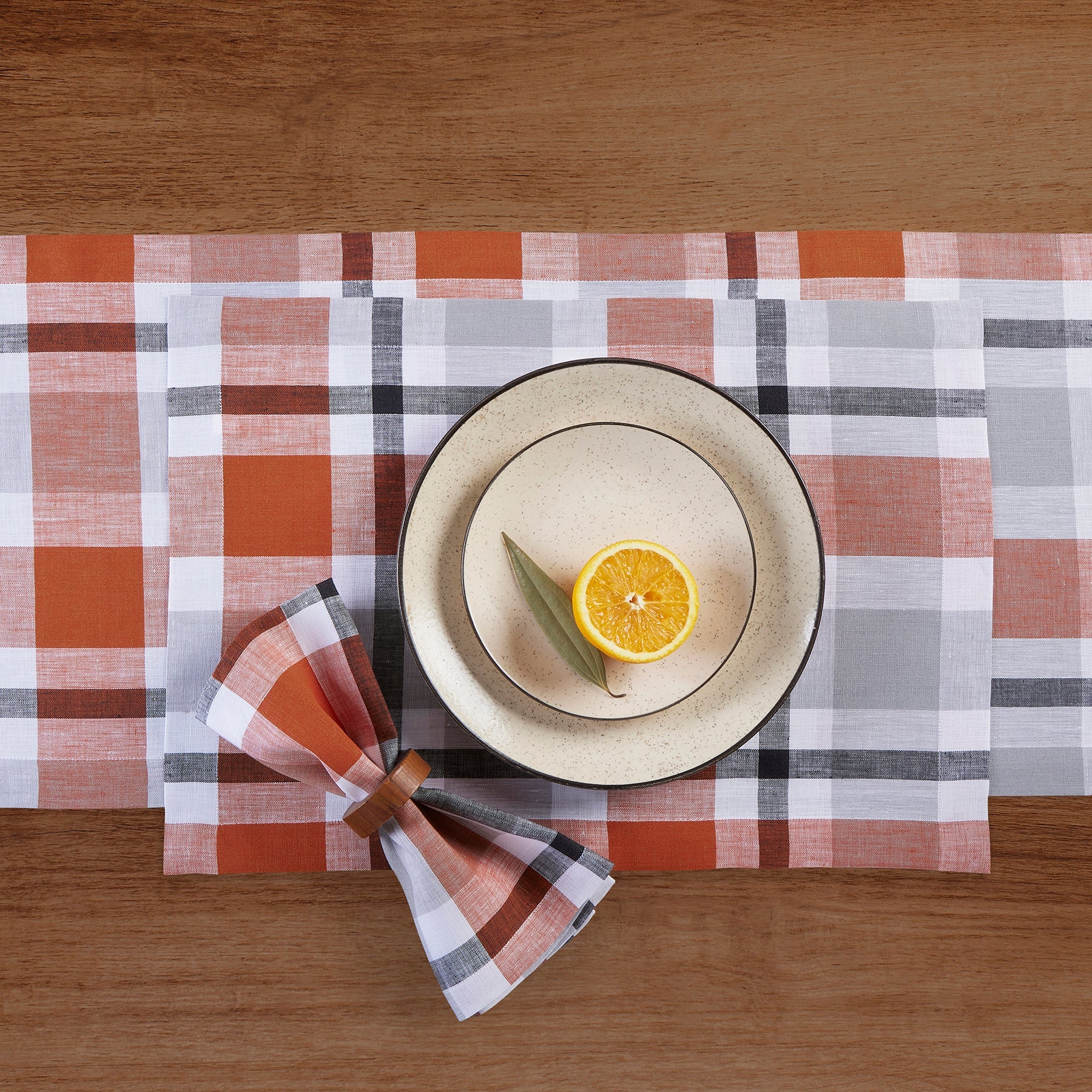 Fall Buffalo Check Napkins, Set of 4
