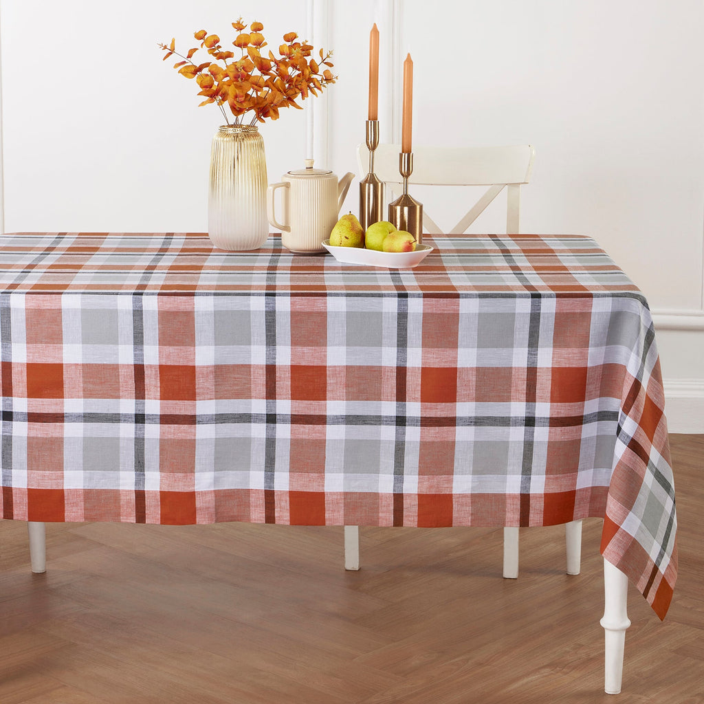 Fall Buffalo Check Tablecloth